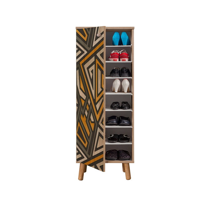Hanah Home S 928 Zapatero Organizador de Zapatos con Estantes Múltiples, Aglomerado Melamina, Color Sonomo